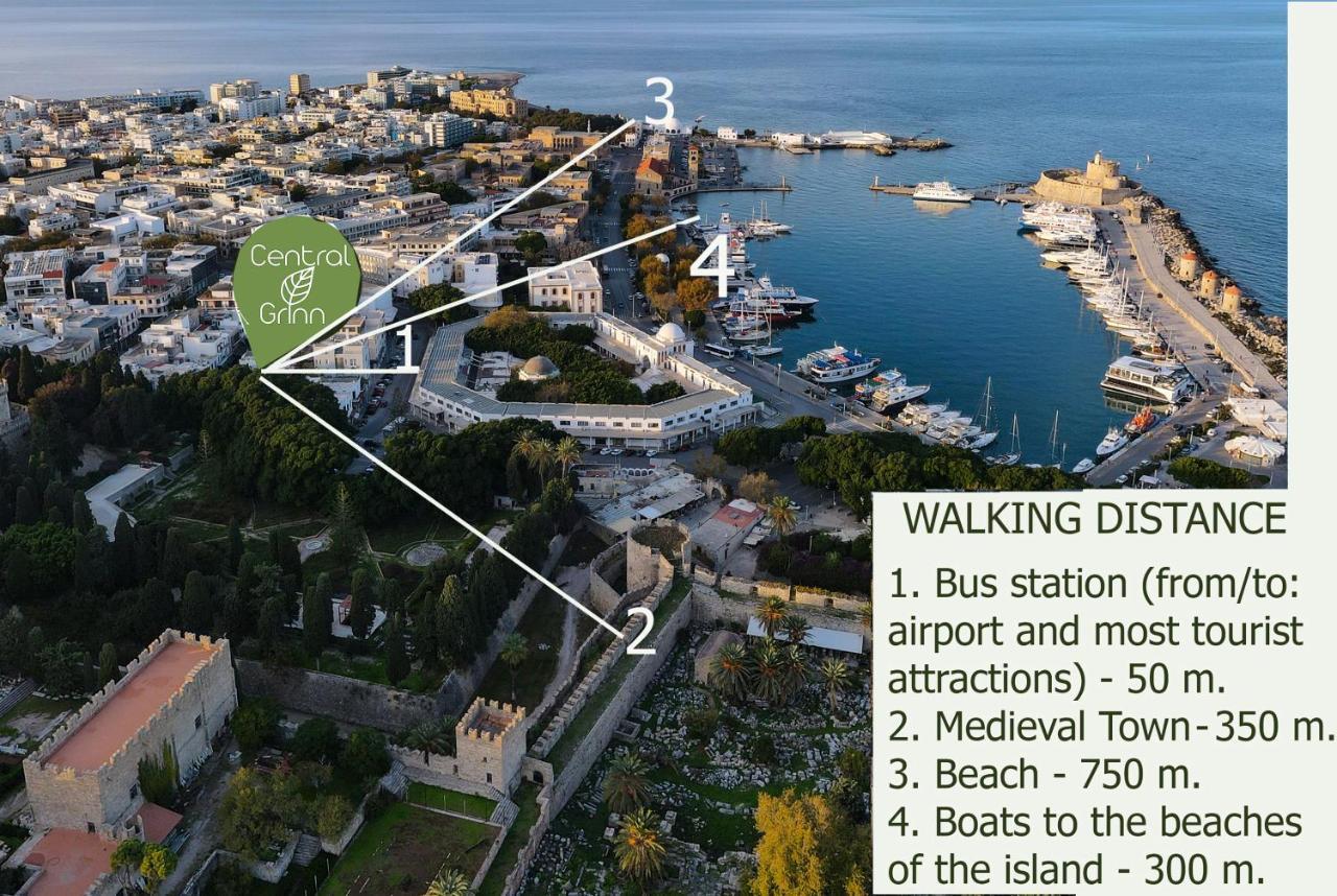Central Grinn-In The Heart Of Rhodes,New&Stylish! Rhodes City المظهر الخارجي الصورة
